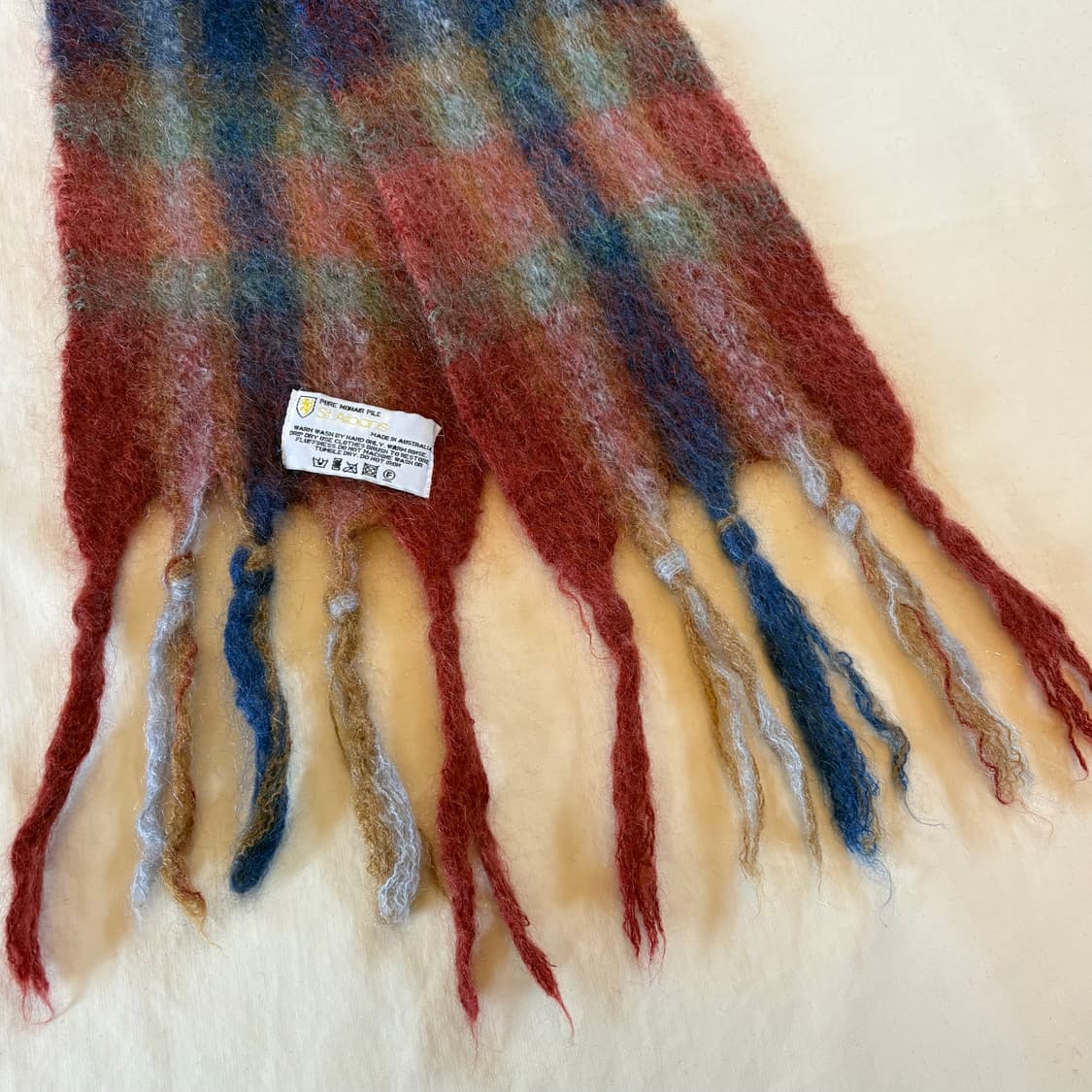 80s AUSTRALIA St. Albans 모헤어 머플러 상품이미지7