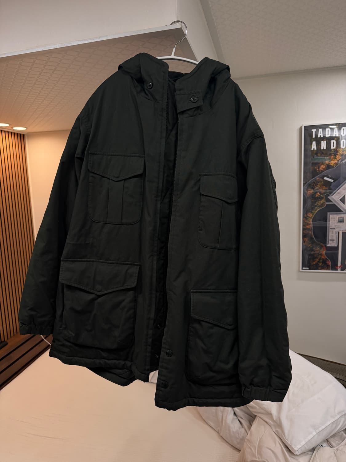 유니클로 엔지니어드가먼츠 패딩 카키 XL 상품이미지1