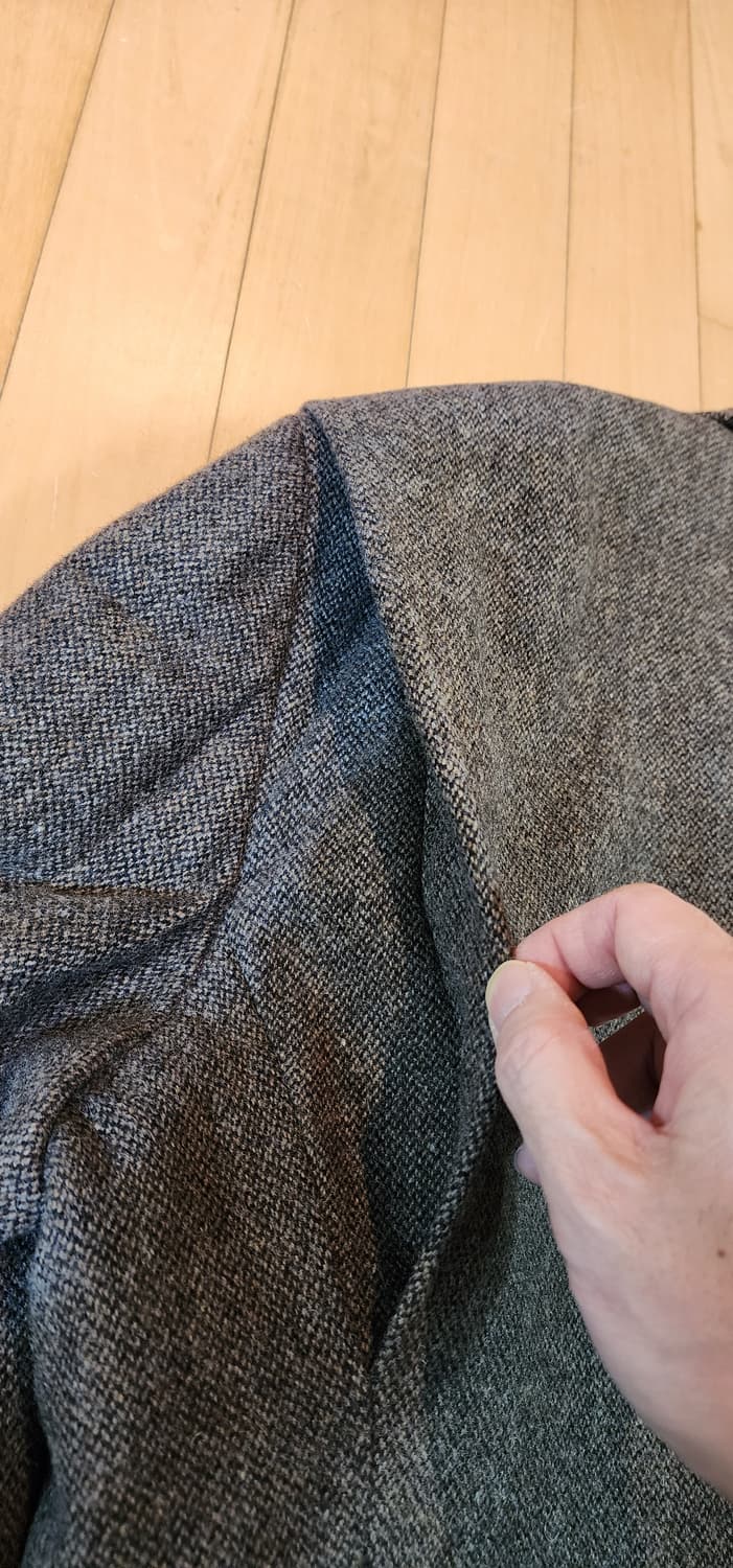 브라운 트위드 모직자켓 3XL~4XL 상품이미지9