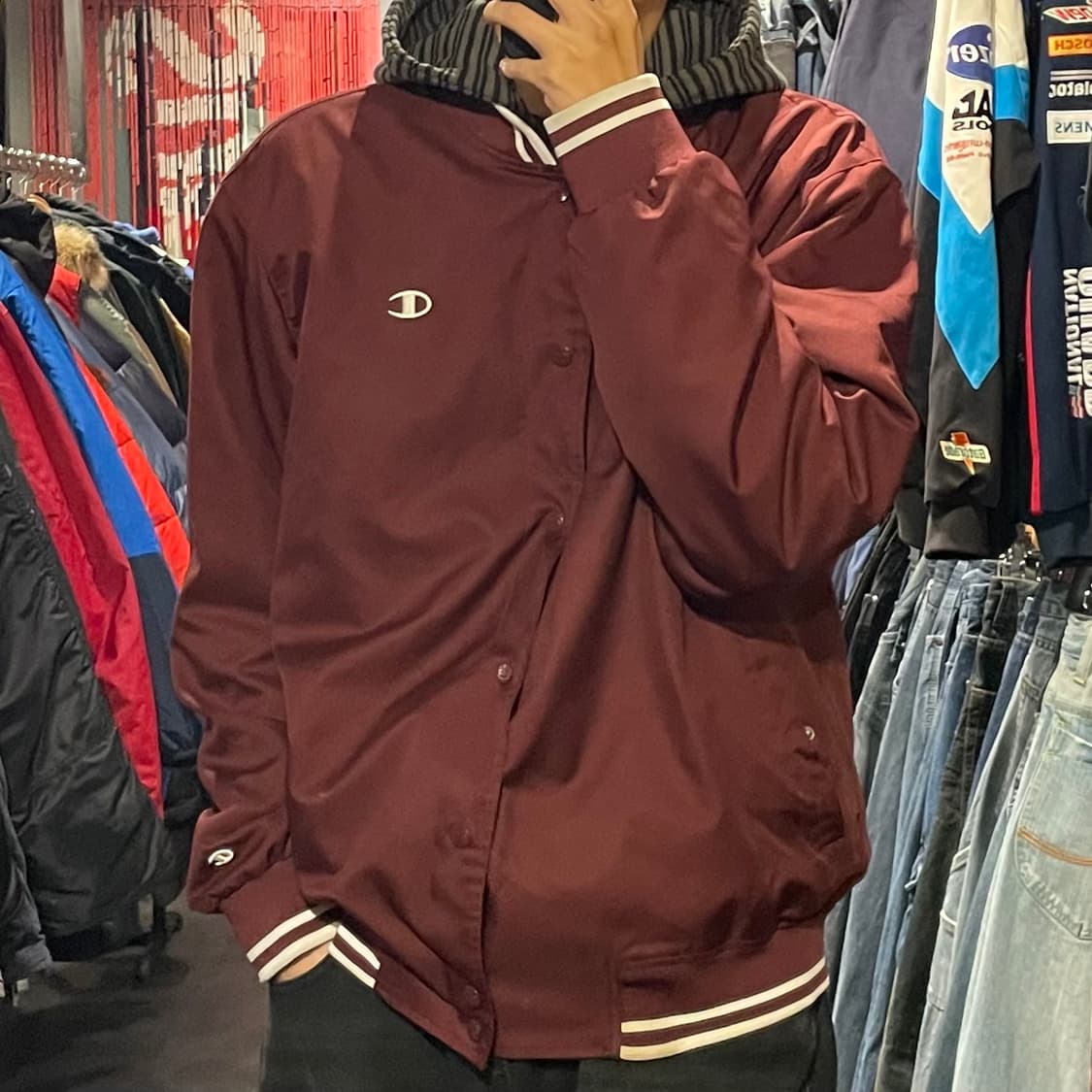 [IM] CHAMPION 챔피온 버건디 자켓 상품이미지5