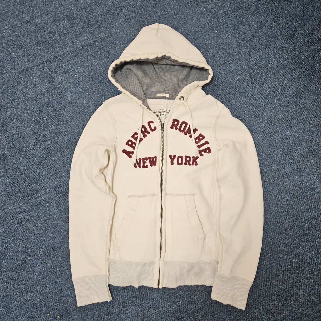 아베크롬비 크림 후드집업 M 상품이미지1