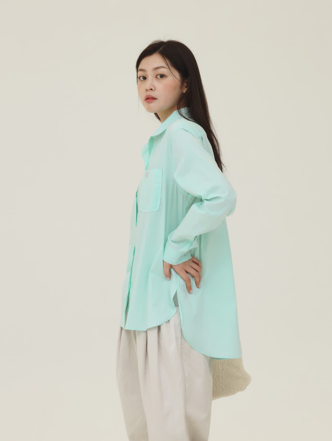 유제 yuje LAUNDRY SOLID SHIRTS (mint) 상품이미지5
