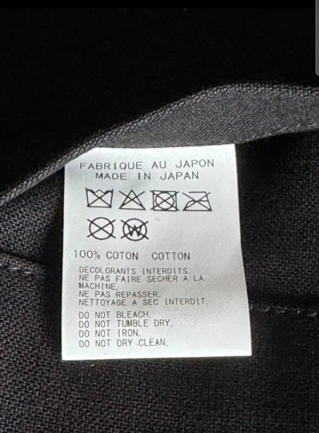 요지 야마모토 레터링 코튼 토트백 신품 상품이미지5