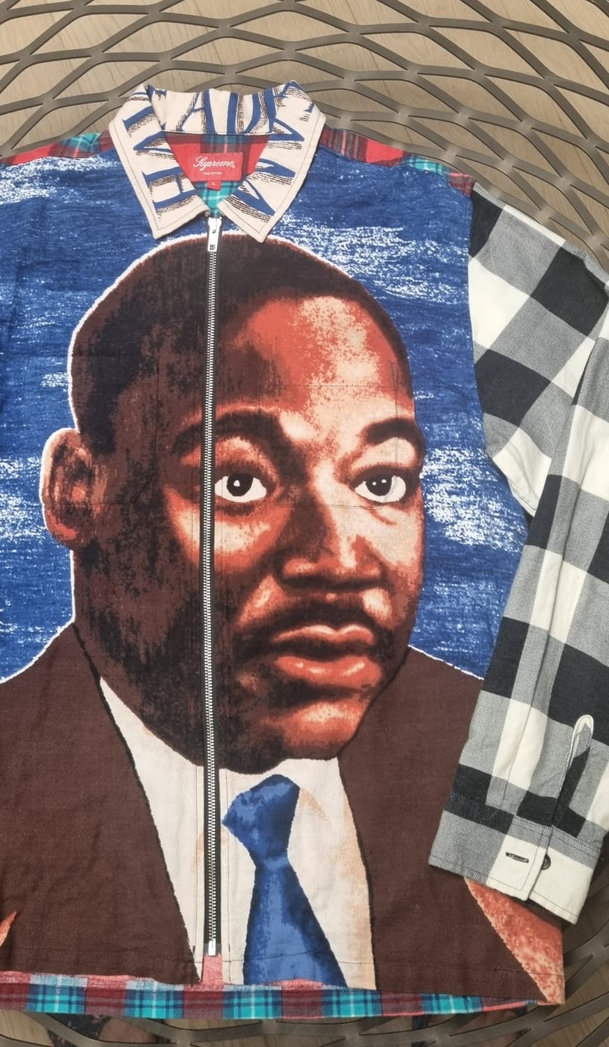 Supreme
 MLK Zip Up Flannel 셔츠 상품이미지3