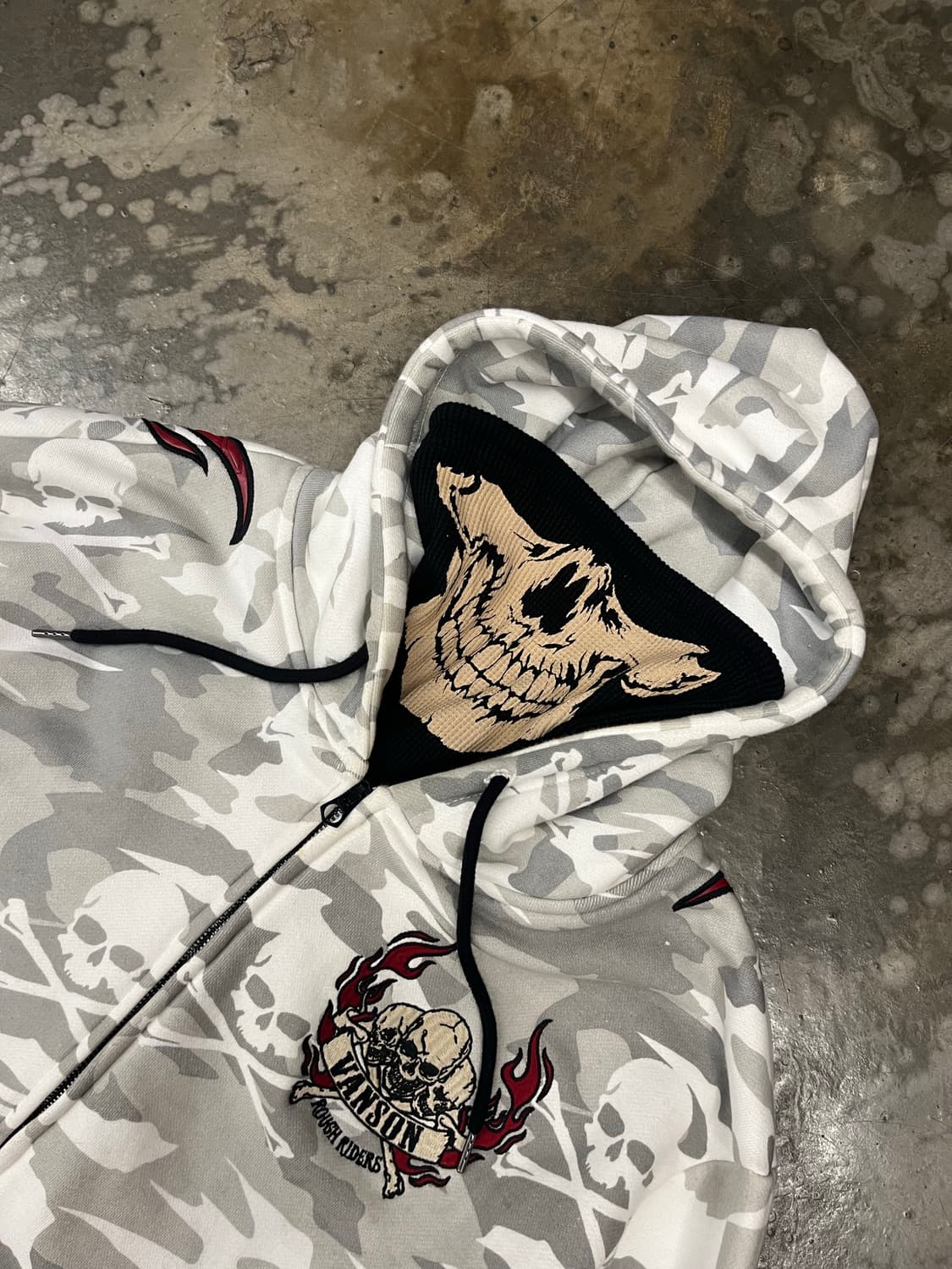 밴슨 카모스컬 후드집업 2XL 상품이미지4