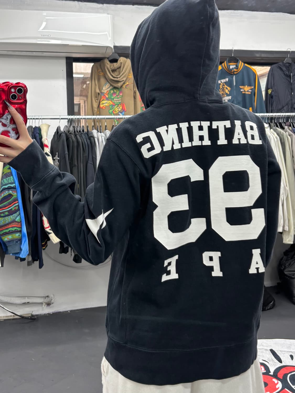 베이프 사이드 스타 후드티 상품이미지5