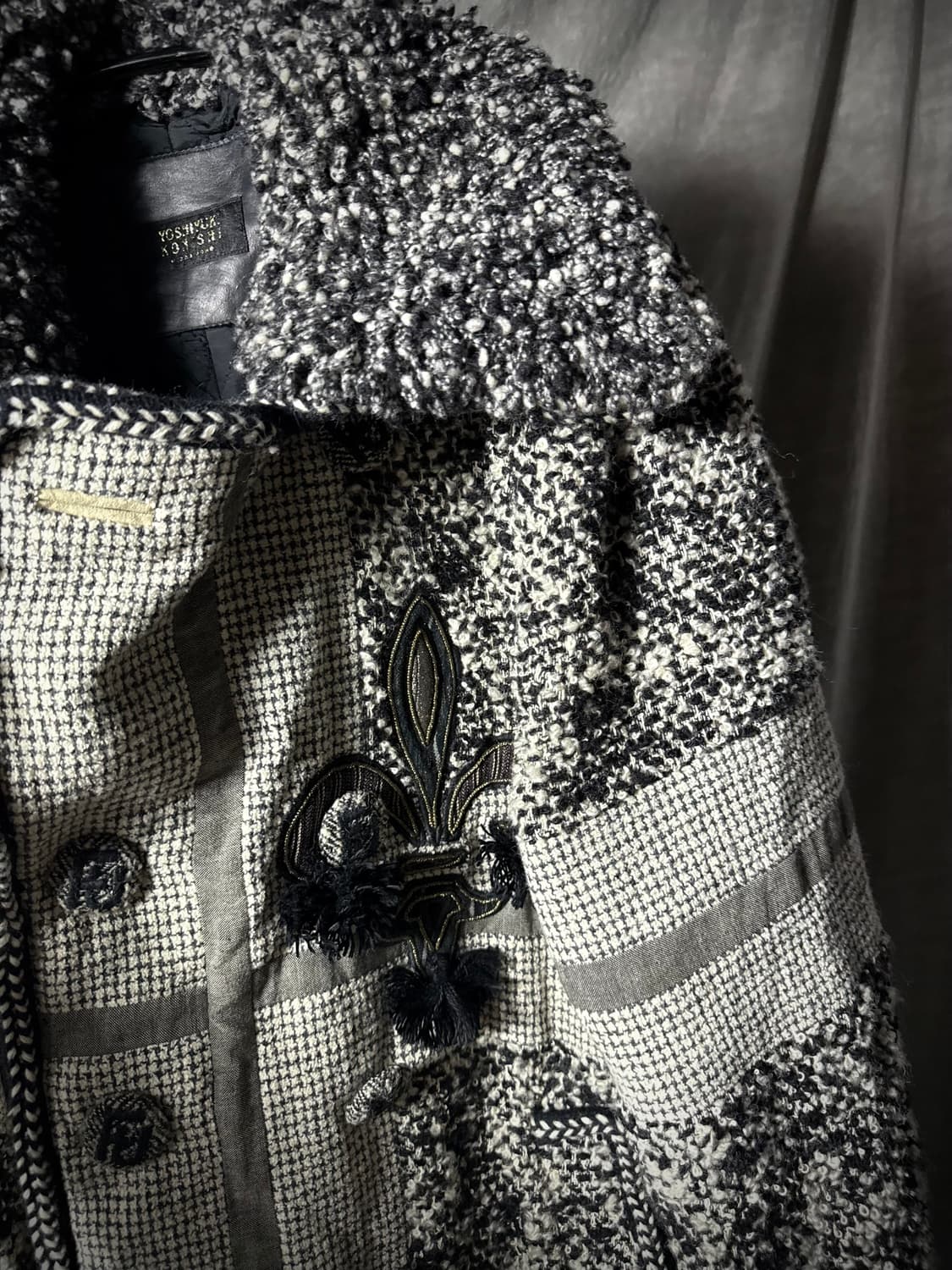 Yoshiyuki Konishi 90s Crest Wool Coat 상품이미지5