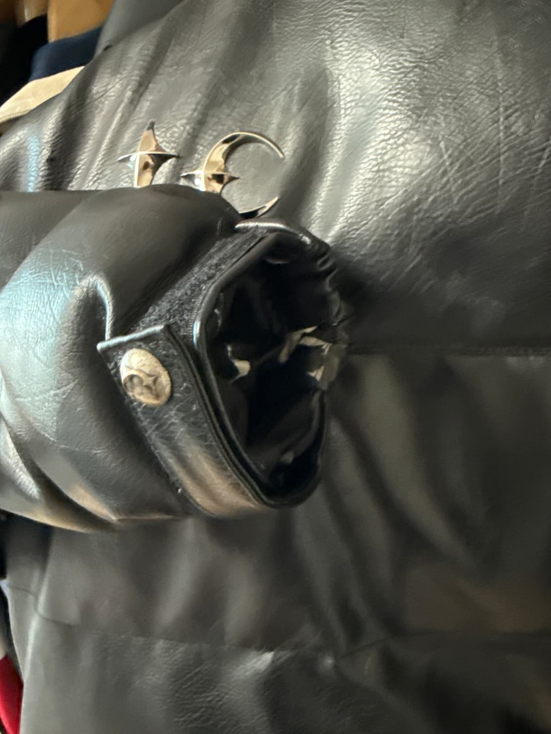 떠그클럽 레더 패딩 2사이즈 상품이미지3