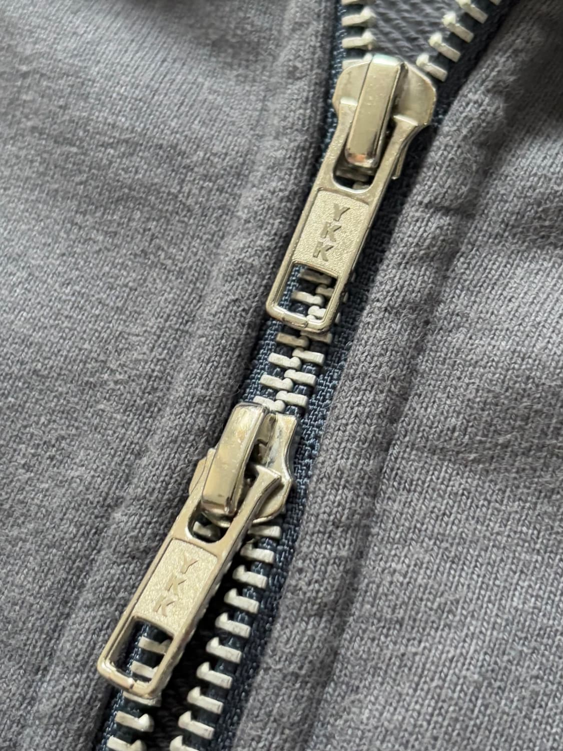 EASTLOGUE 이스트로그 차콜그레이 코튼 집업  상품이미지3