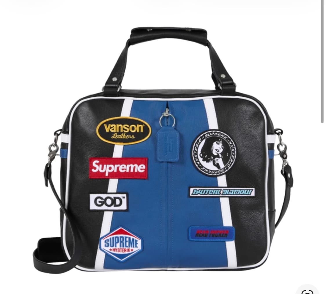 슈프림 히스테릭글래머 밴슨 레더백 블랙 상품이미지1