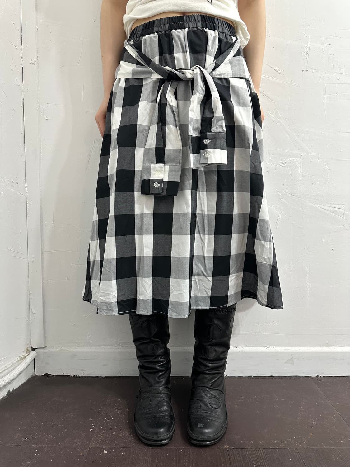 check design skirt 상품이미지1