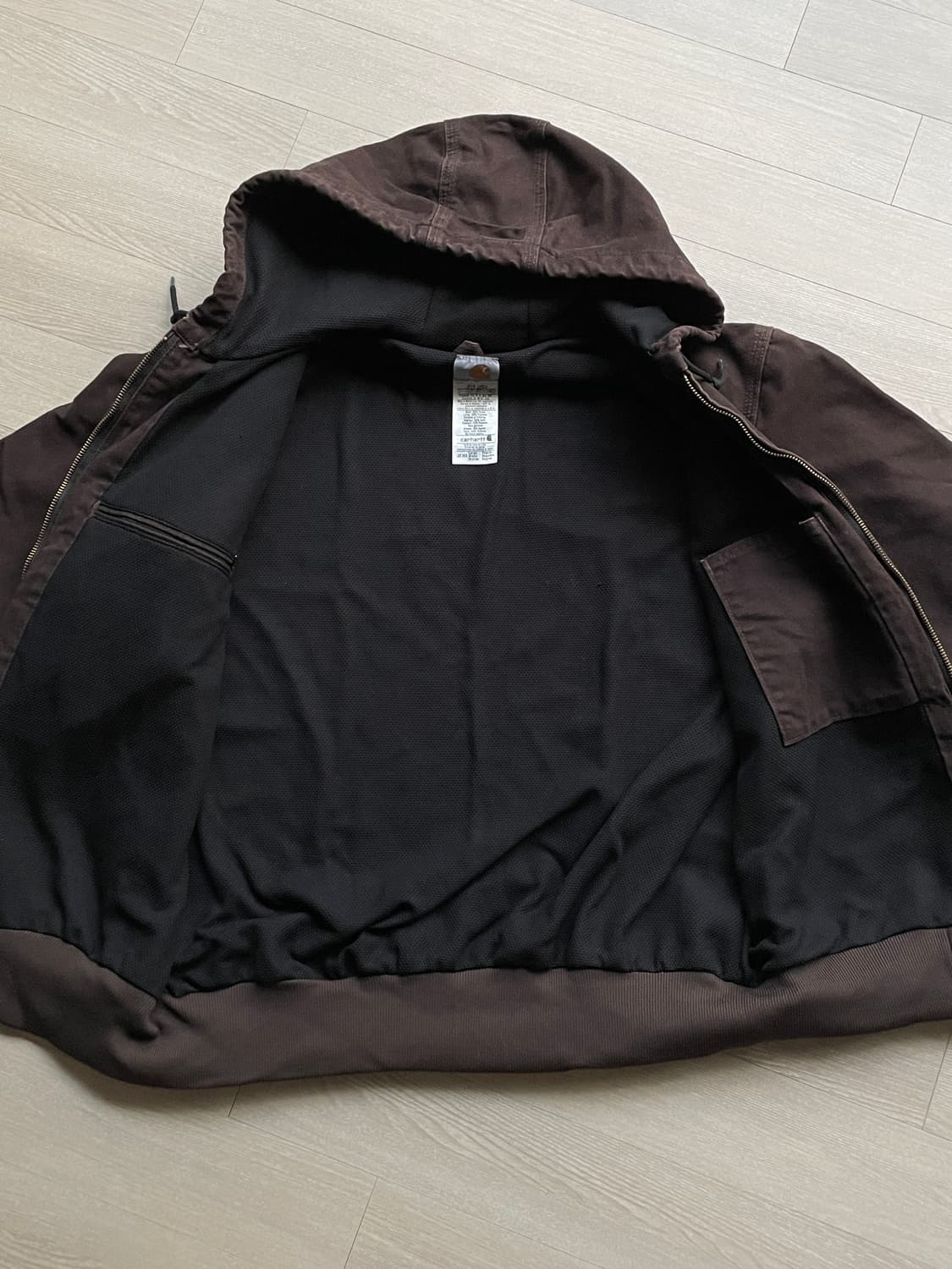 칼하트 J25 DKB 다크브라운 액티브 자켓 상품이미지9