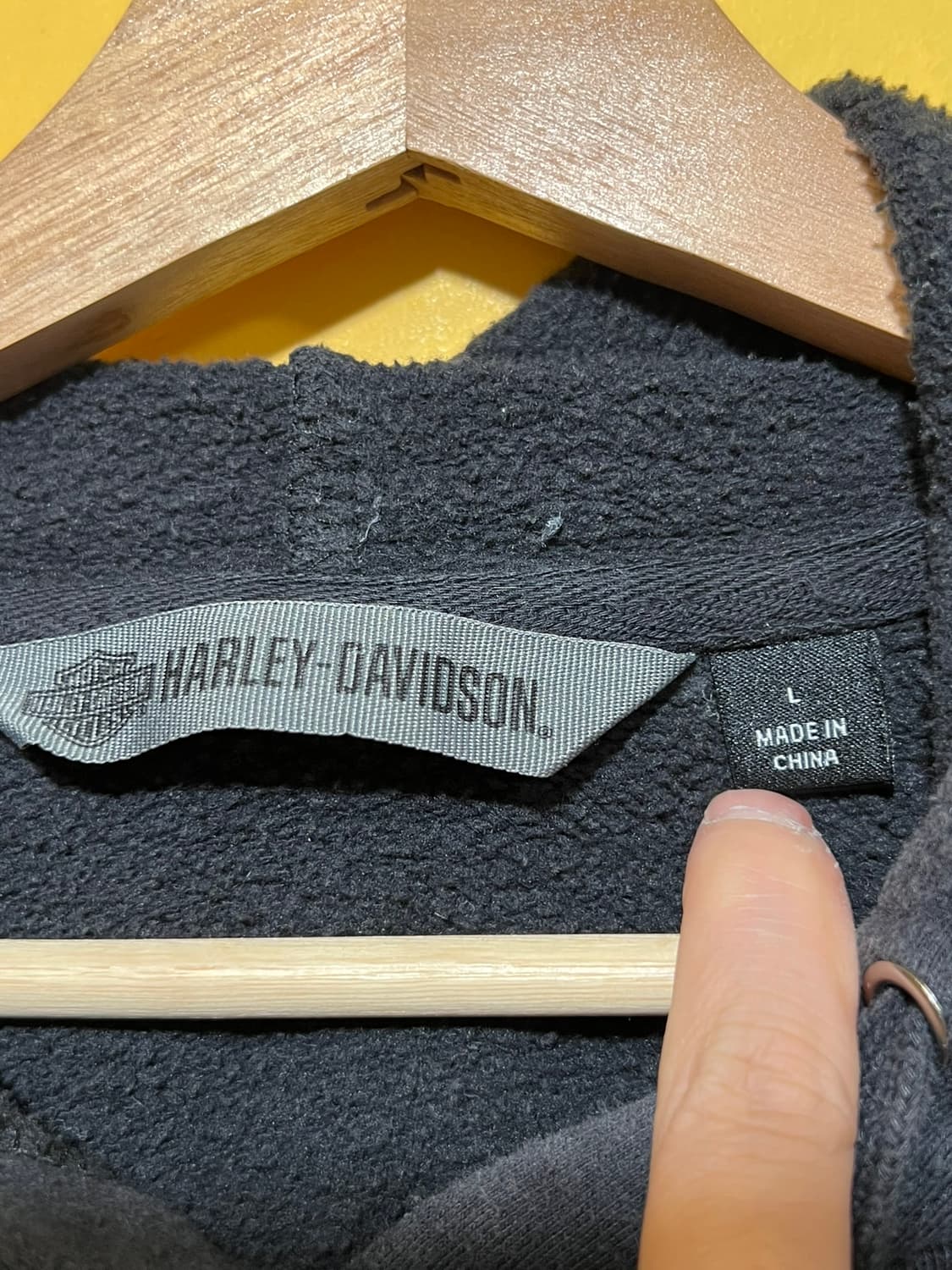 [L] 할리데이비슨 체커보드 레이싱 플래그 후드티셔츠 상품이미지7