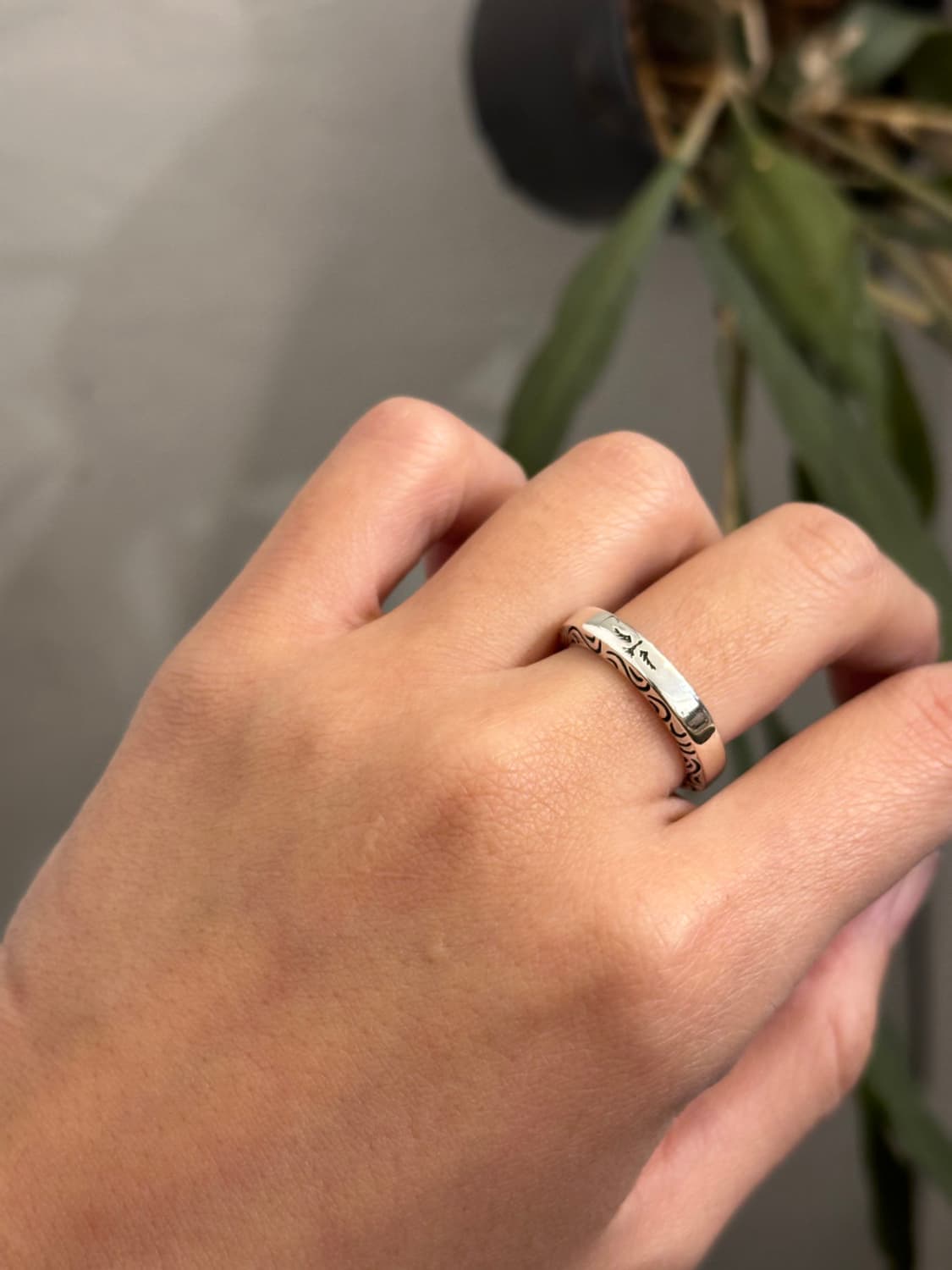 Wings of Tide Band 92Silver Ring 상품이미지4