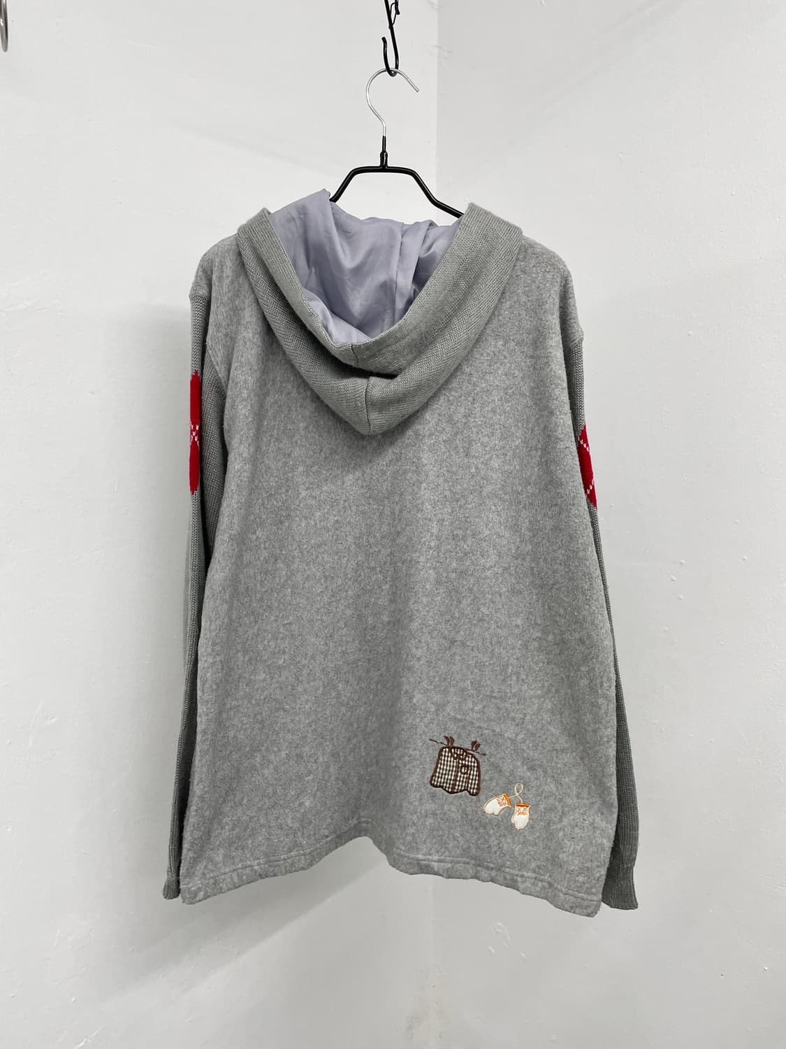 코지베어 디테일 후드 버튼 자켓  상품이미지8