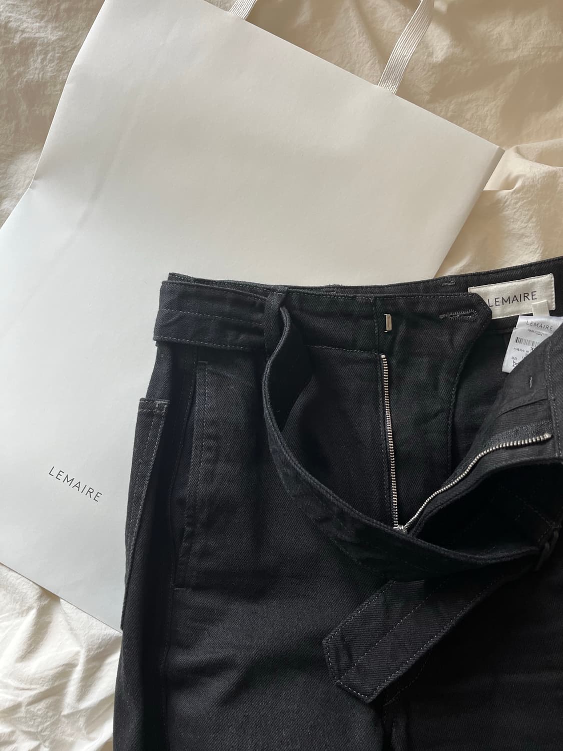Lemaire high waisted curved pants(XXS) 상품이미지4