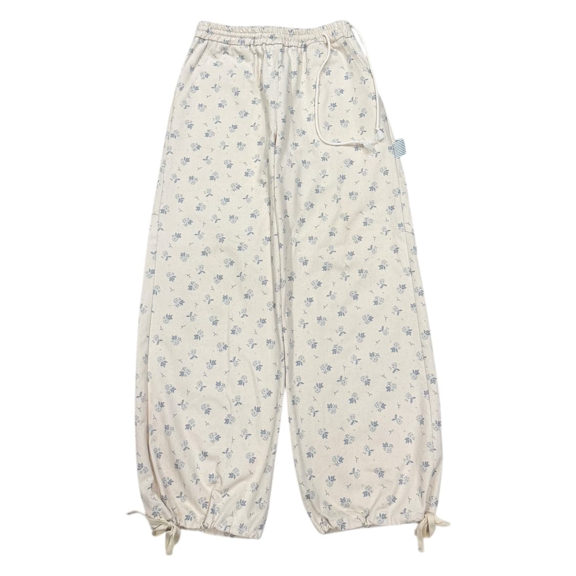 오헤시오 플로럴 카펜터 팬츠 크림 상품이미지1