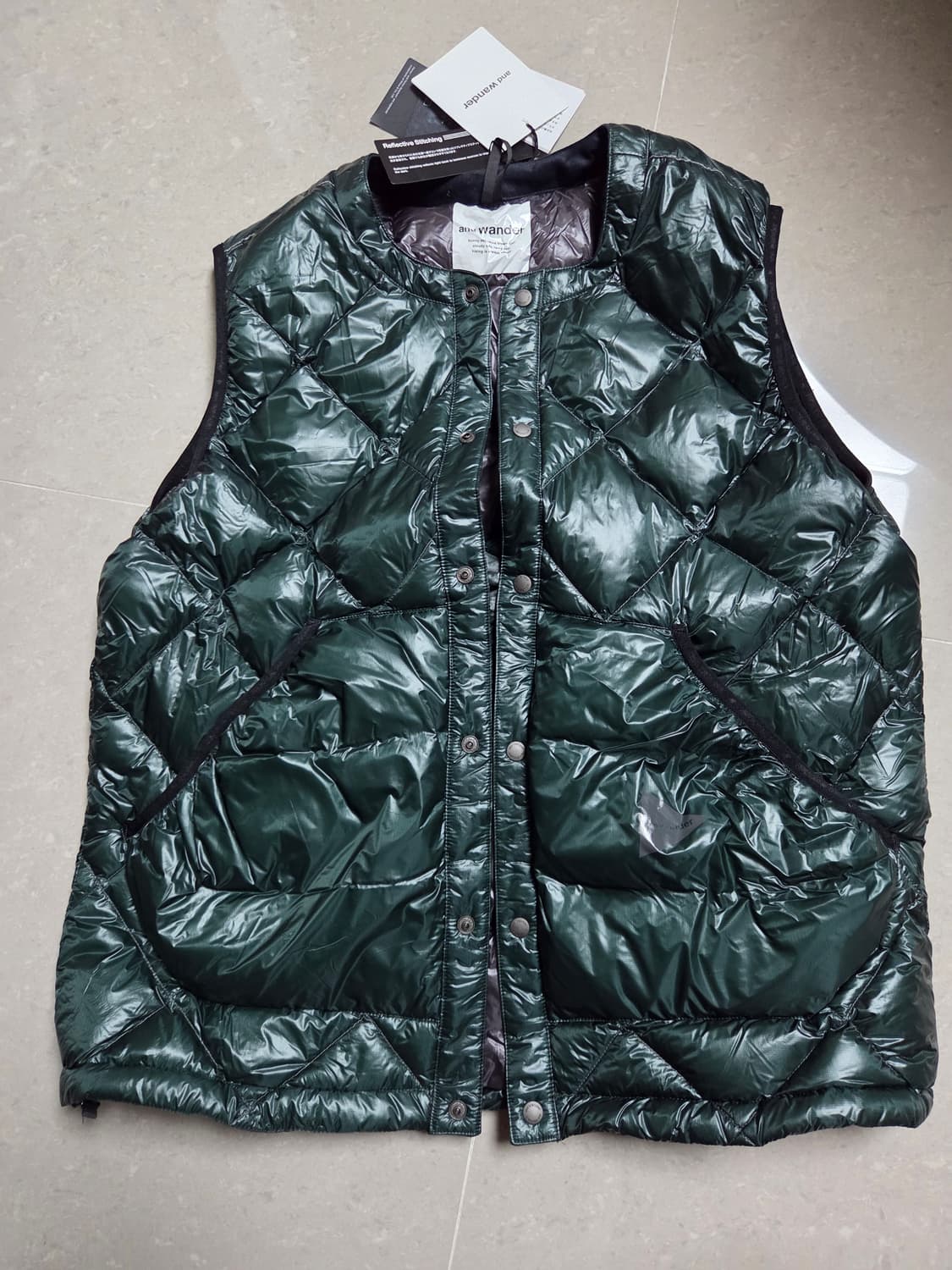 앤드원더 패딩조끼 XL 사이즈 새상품 상품이미지1