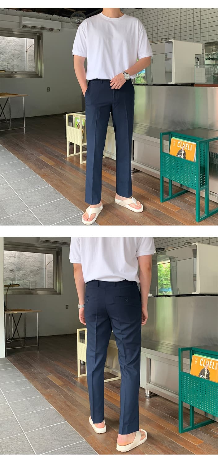 (새상품) 썸머 히든 밴딩 네이비 슬랙스 29~30 상품이미지2