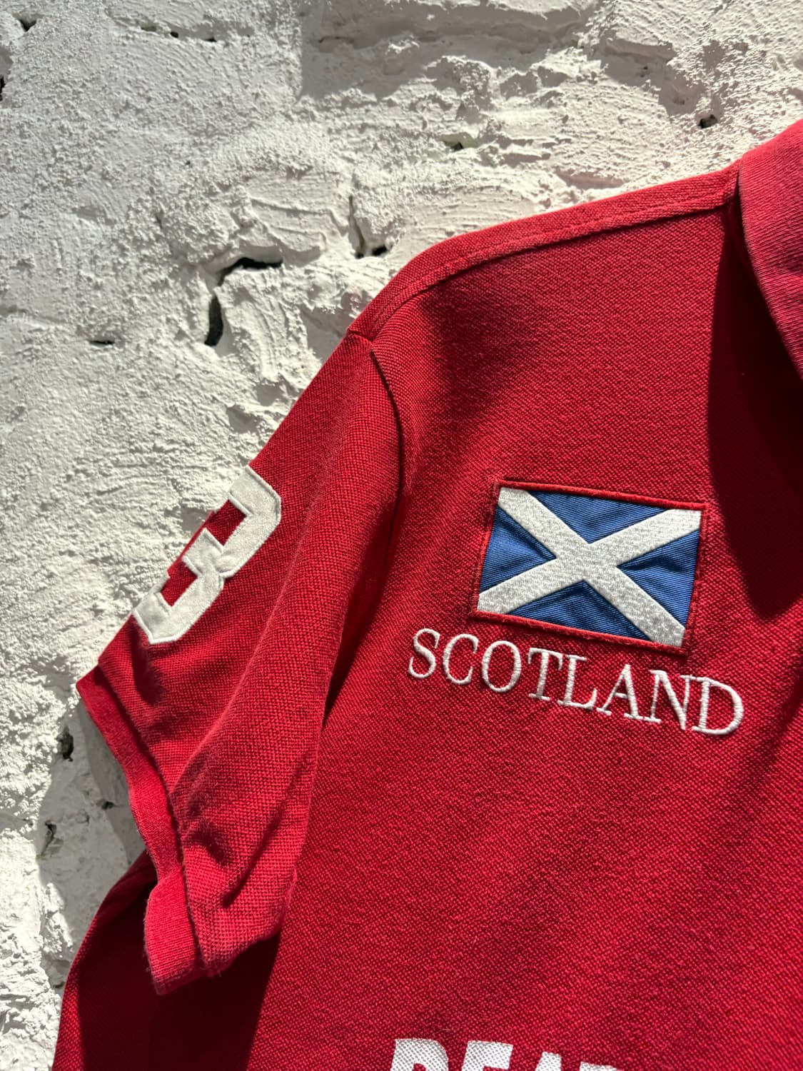 폴로 스코틀랜드 커스텀 카라반팔 티셔츠 상품이미지3