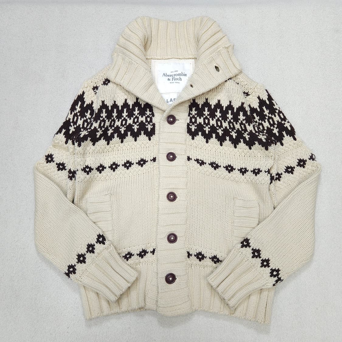 아베크롬비 헤비울 코위찬 가디건 L 상품이미지2