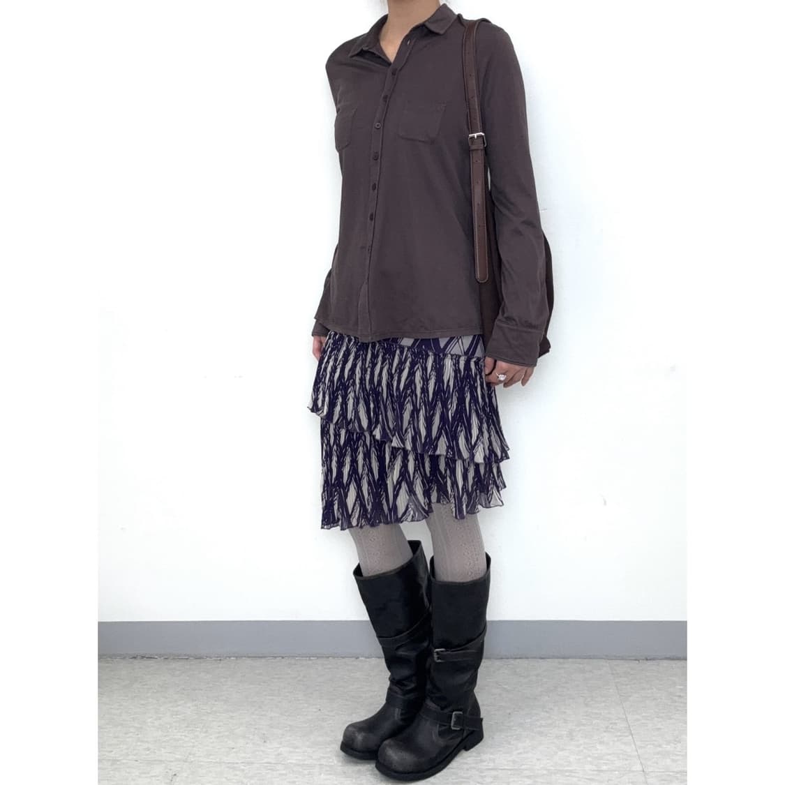 빈티지 막스마라 브라운 셔츠 상품이미지2