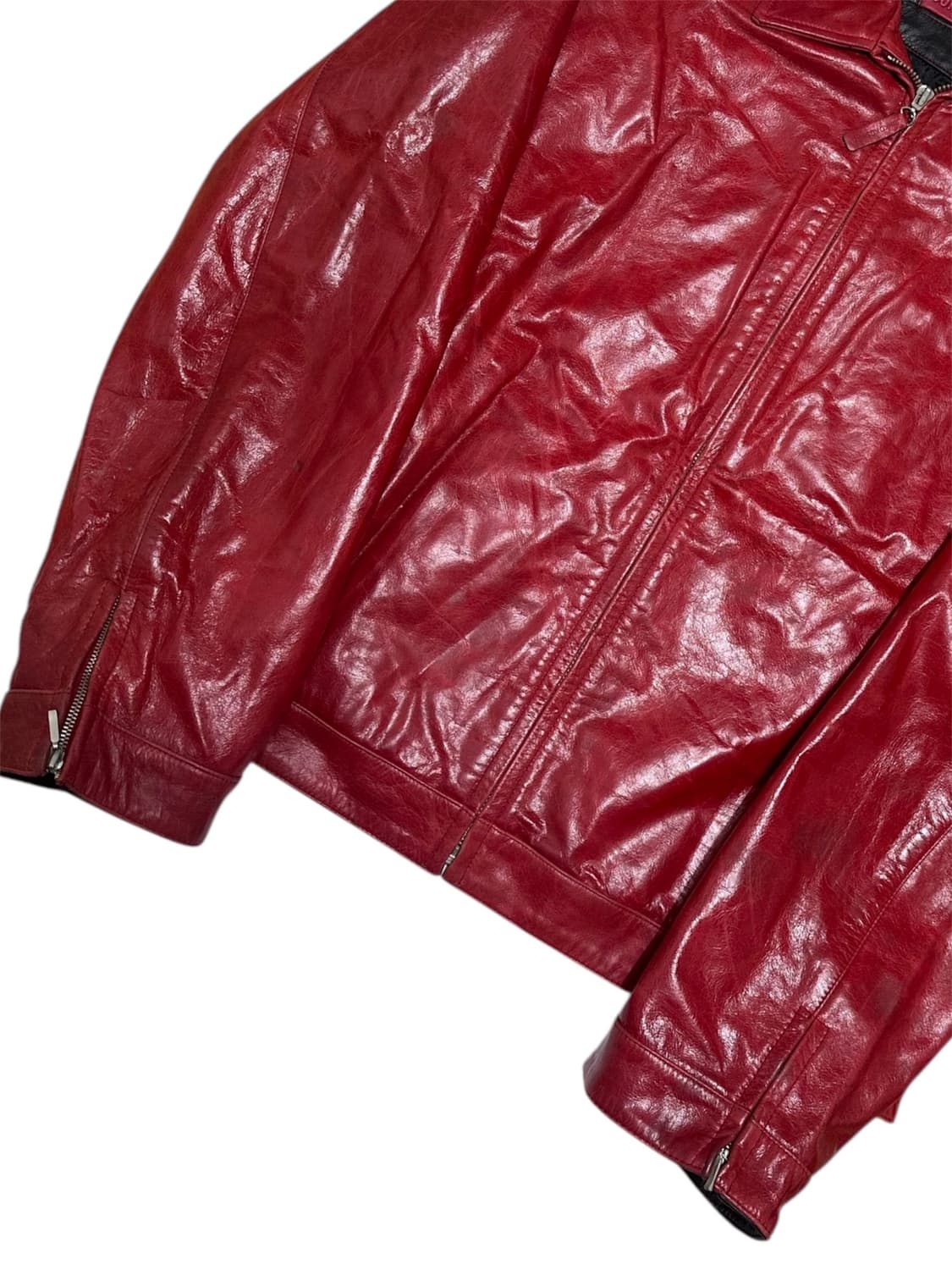 JUNKO KOSHINO 소가죽 레더 자켓 상품이미지4