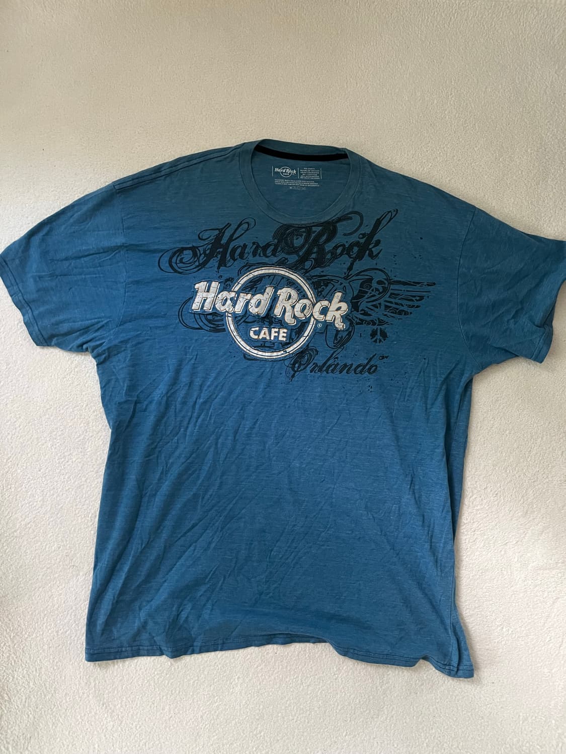 hard rock cafe 로고 디자인 반팔티 xxl 상품이미지2