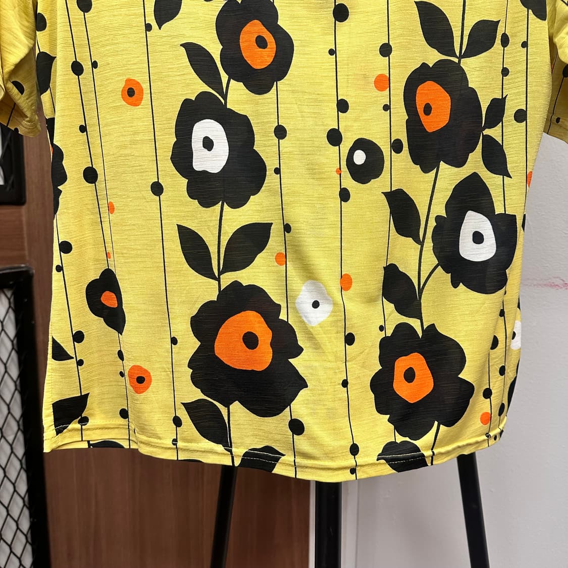 Floral Pattern Boat Neck Blouse Top 상품이미지4