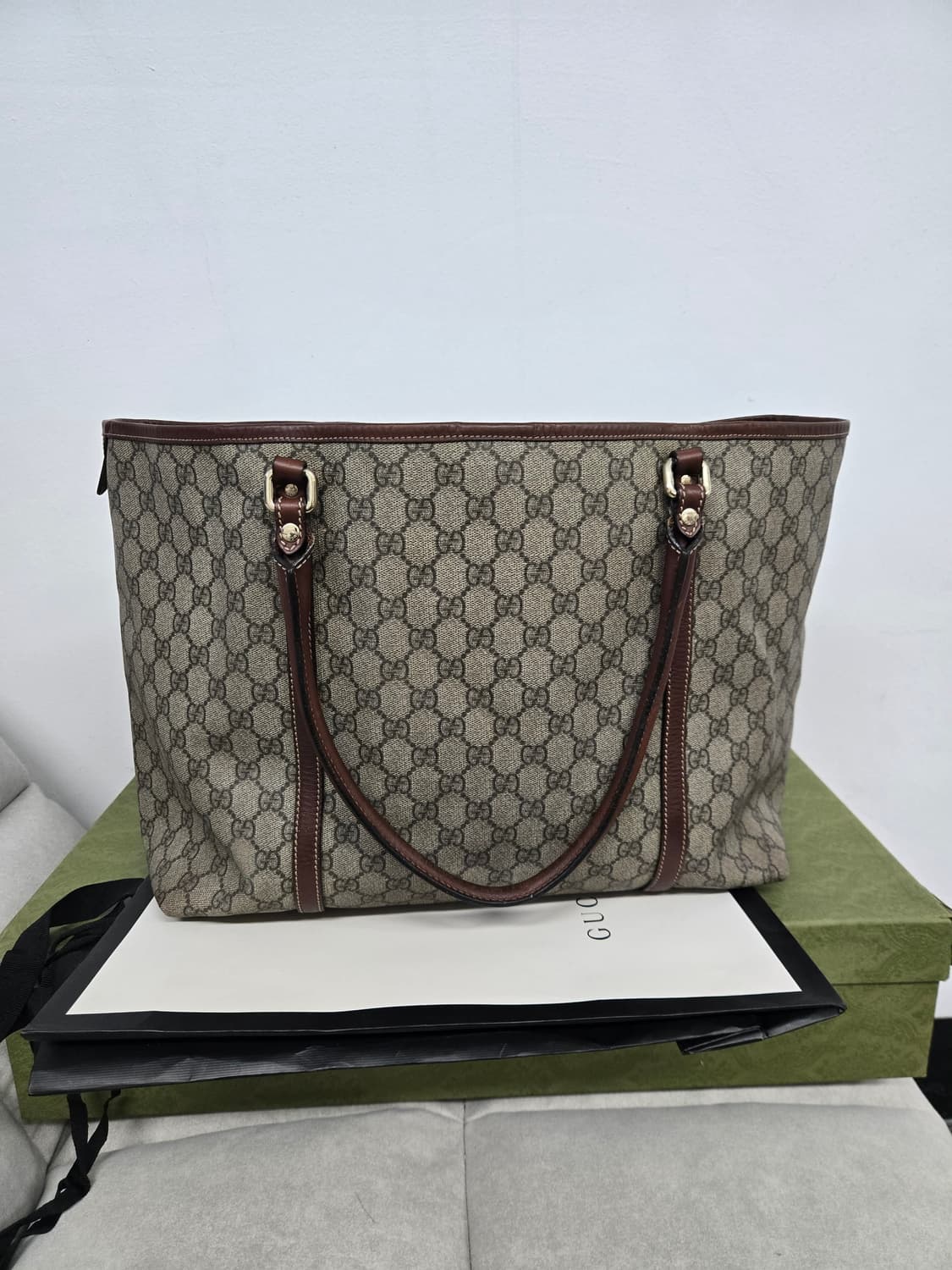 [보증서 정품]구찌 시그니처 토트백 상품이미지4