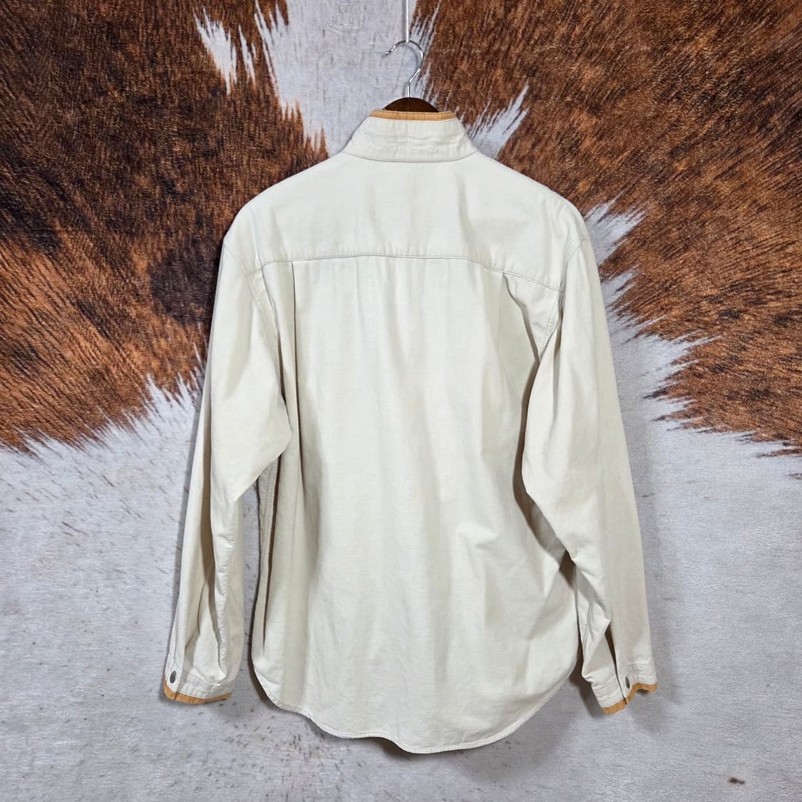 일본 빈티지 오렌지 샌드 와플 집업 상품이미지5