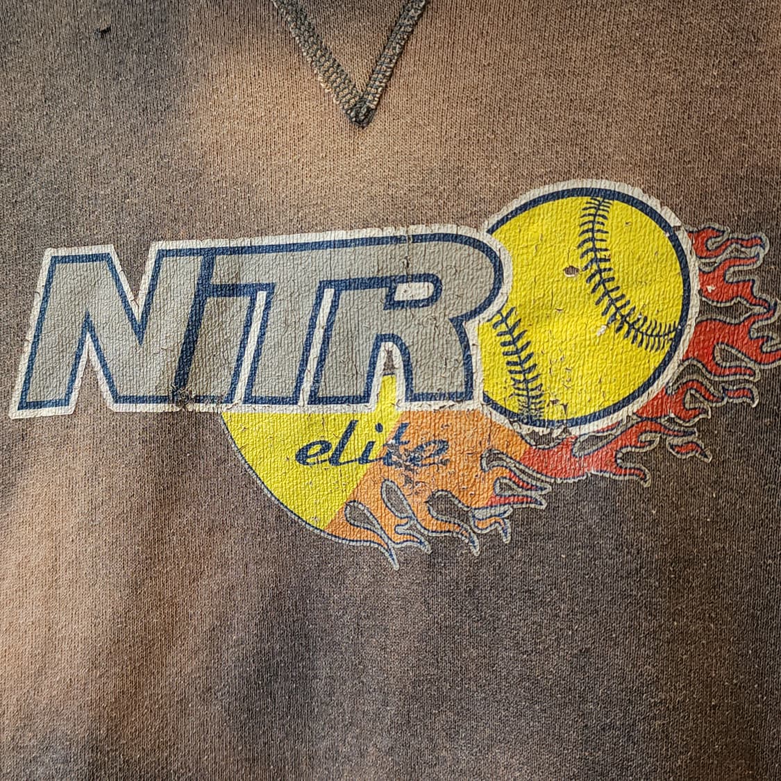 90s 러셀 후드 빈티지 스웻셔츠 썬페이딩 그레이 s 상품이미지8