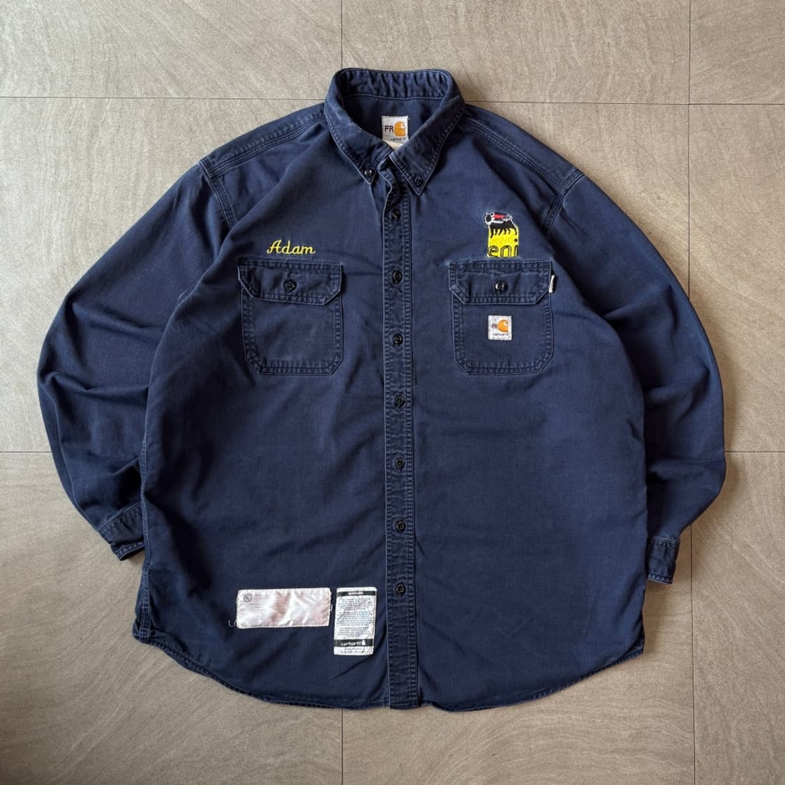 칼하트 오리지널 FR 네이비 긴팔 셔츠  상품이미지1