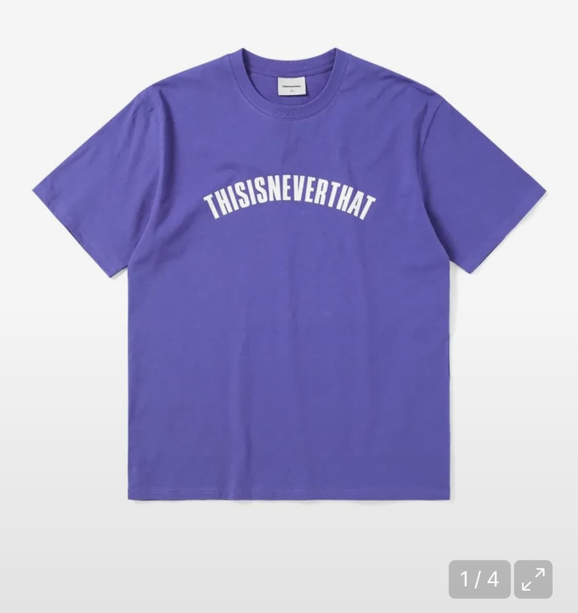 디스이즈네버댓 퍼플 반팔 판매합니다 상품이미지2