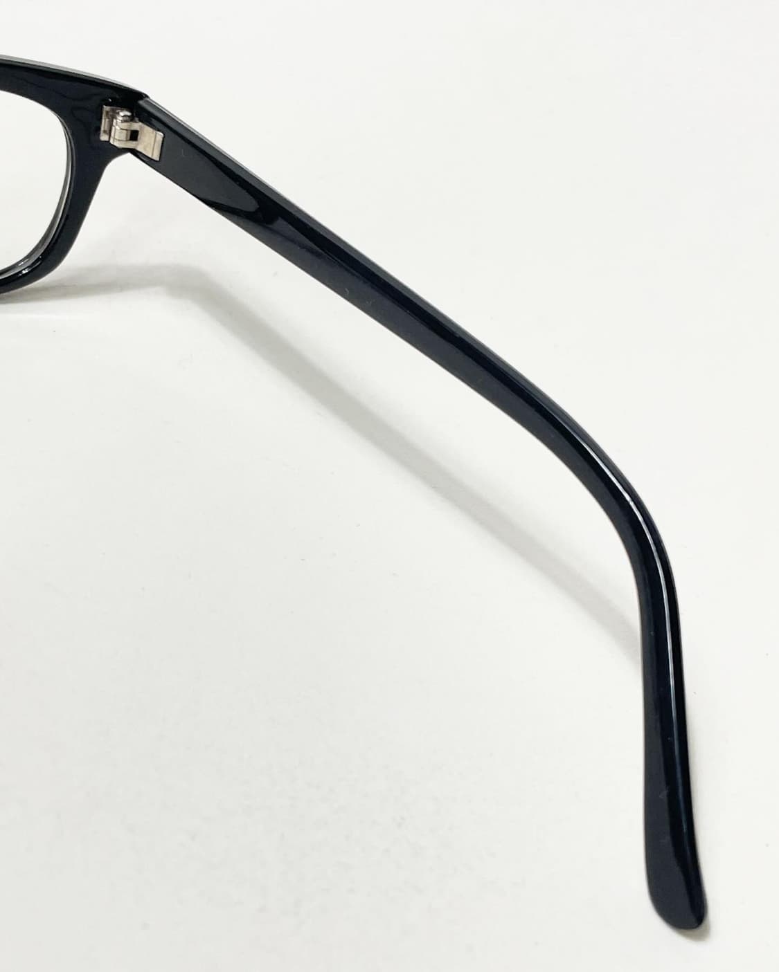 90s 블랙 뿔테 스퀘어 빈티지 안경 상품이미지6
