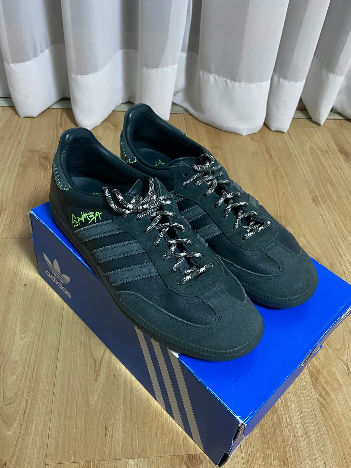 아디다스 삼바 조나힐 콜라보 아론레빈 그린스웨이드 상품이미지3