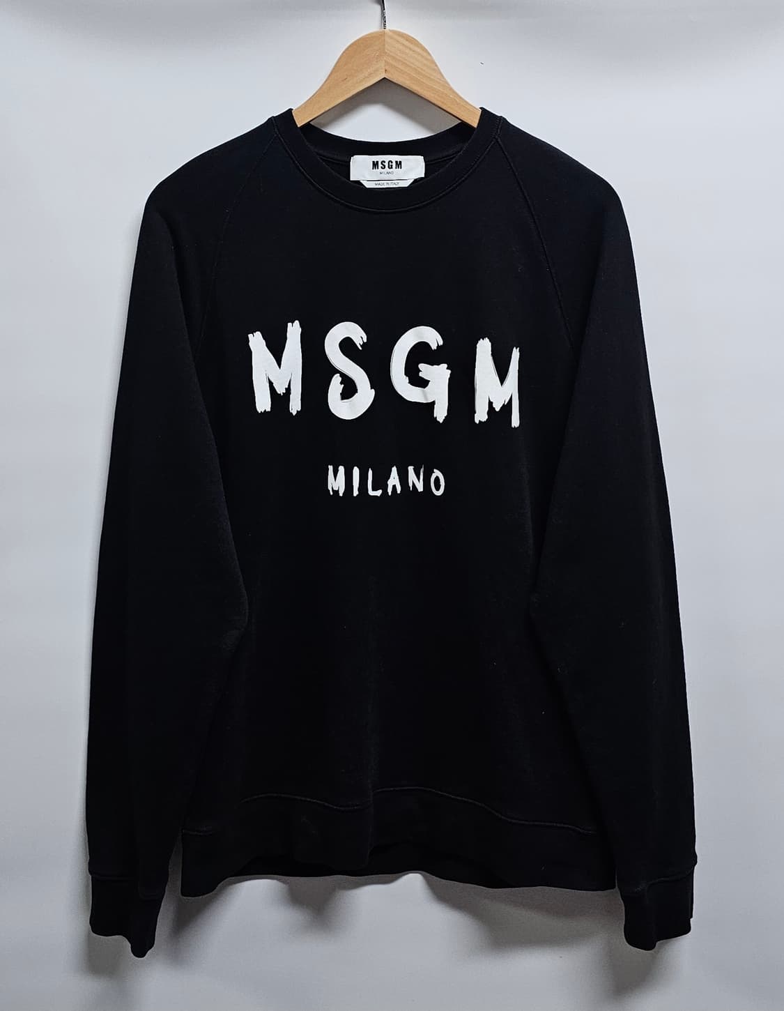 MSGM 밀라노 블랙 맨투맨 티셔츠 L 상품이미지1
