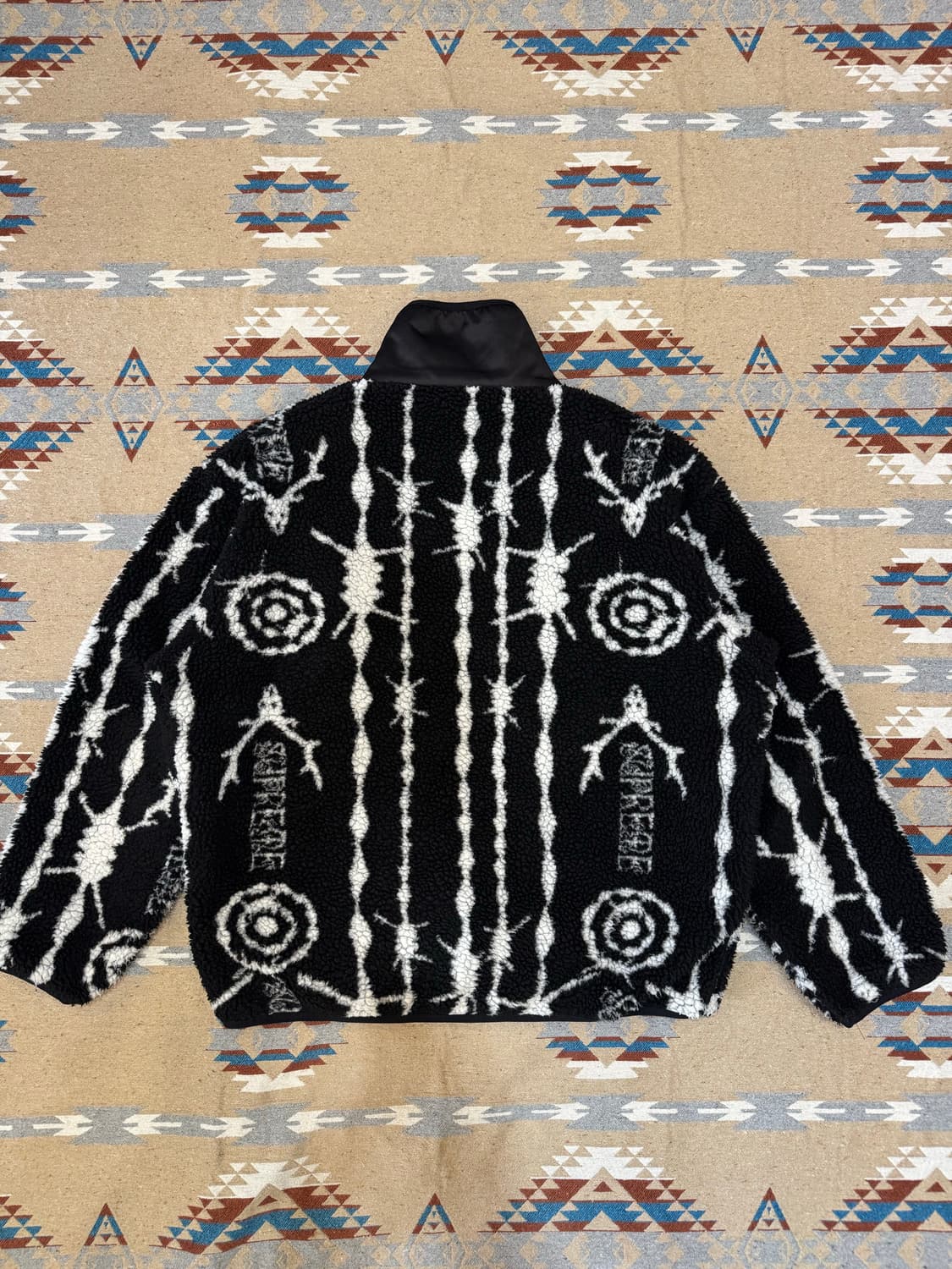 [M] 슈프림 x 남이서팔 플리스 자켓 블랙 상품이미지6