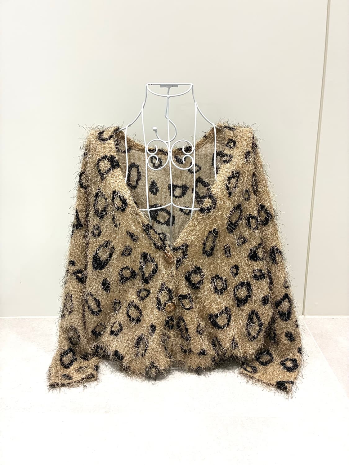 호피 퍼 가디건 상품이미지4