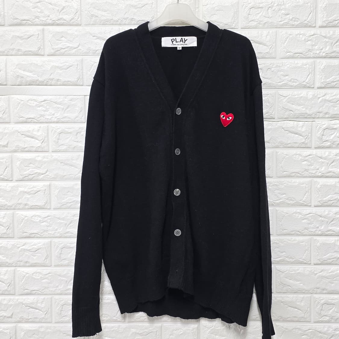 택포_ 꼼데가르송 PLAY 블랙 가디건 M 상품이미지1