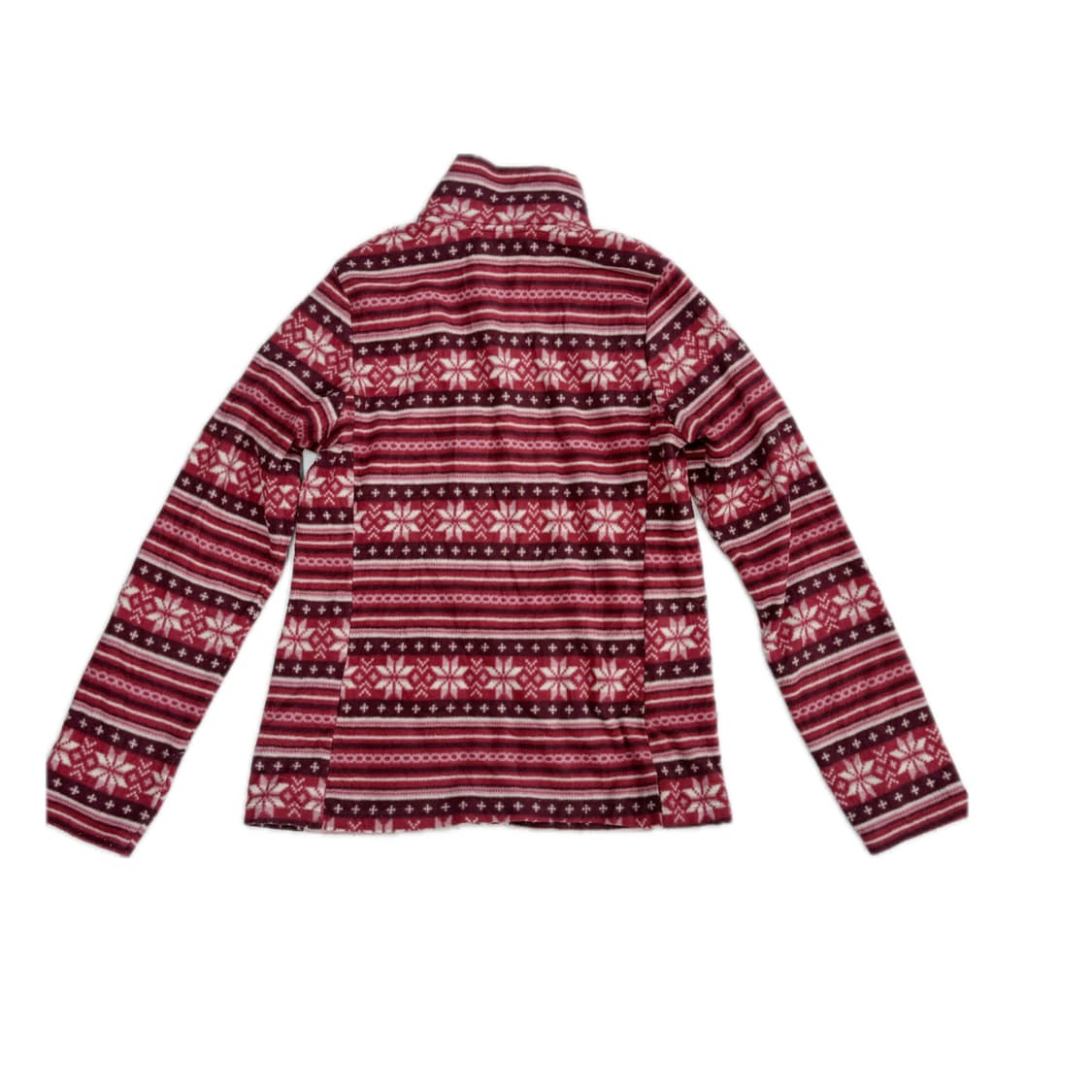 재팬 유니클로 노르틱 레드 패턴 후리스 플리스집업 겨울 그런지 에스닉 상품이미지3