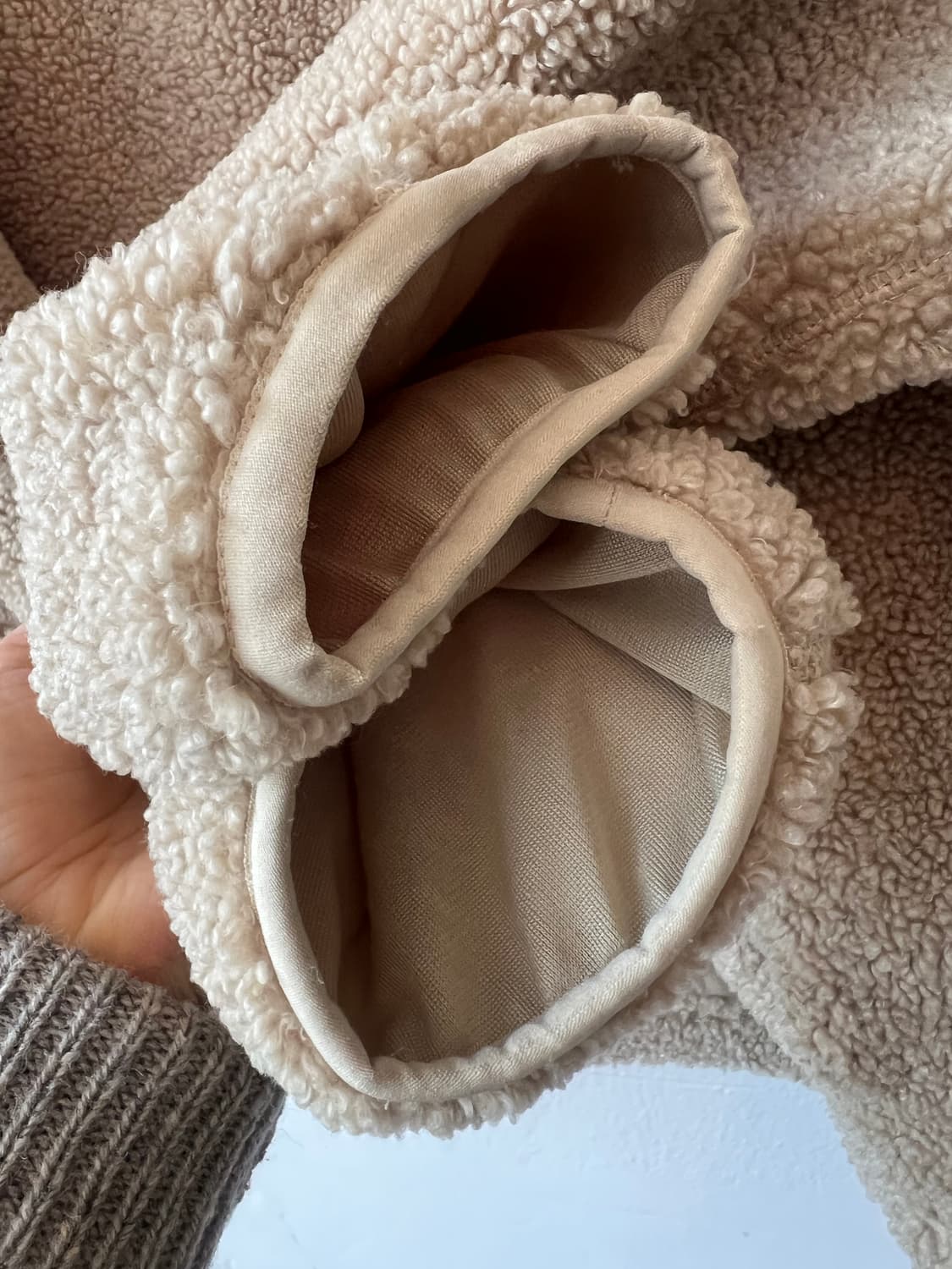 아디다스 남성 베이지 후리스집업점퍼  상품이미지5