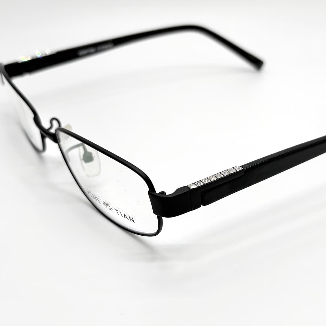 VENETIAN 큐빅 블랙 사각 빈티지메탈테 상품이미지5