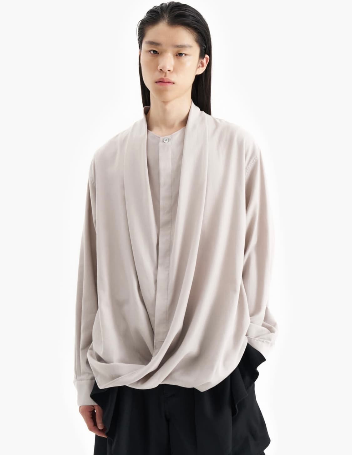 지용킴 jiyong kim drape 셔츠 상품이미지1