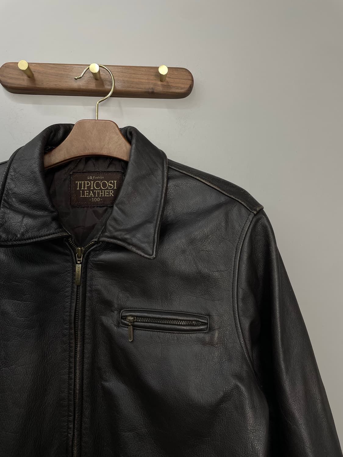 TIPICOSI LEATHER 빈티지 레더 자켓 H236 상품이미지3