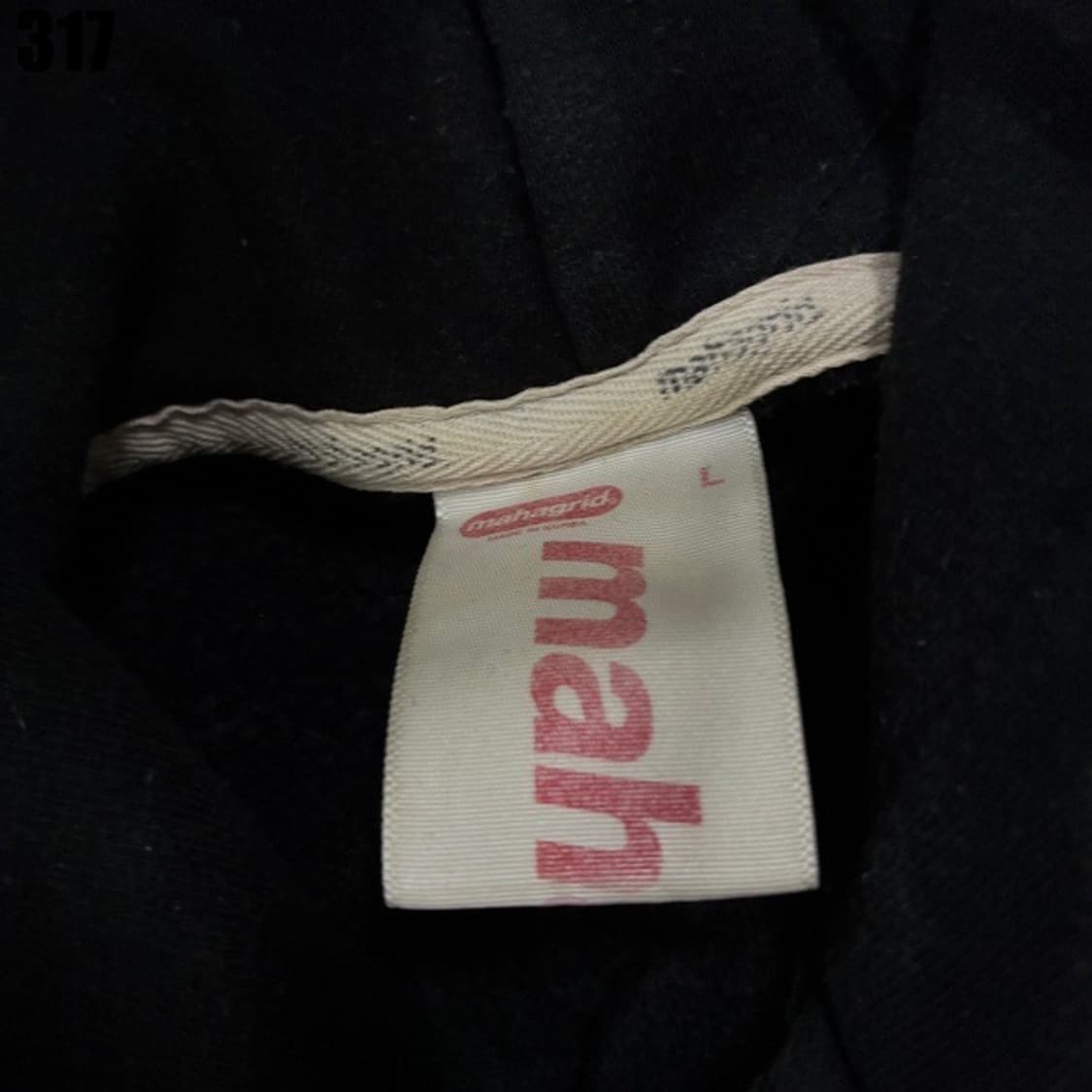 mahagrid 블랙 후드티 상품이미지2