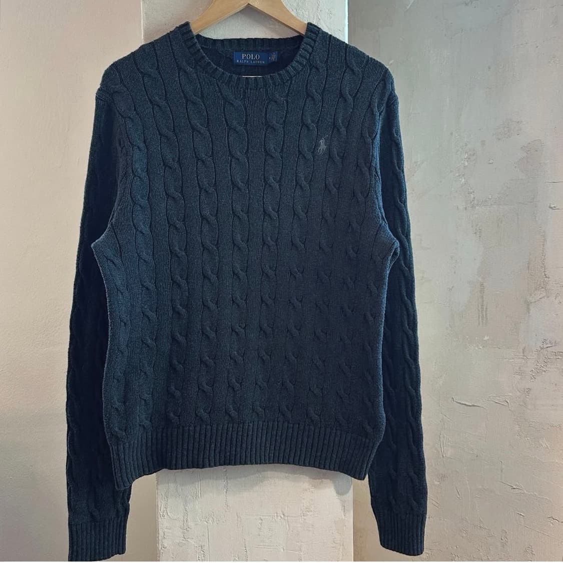폴로랄프로렌 차콜 케이블 스웨터 상품이미지2