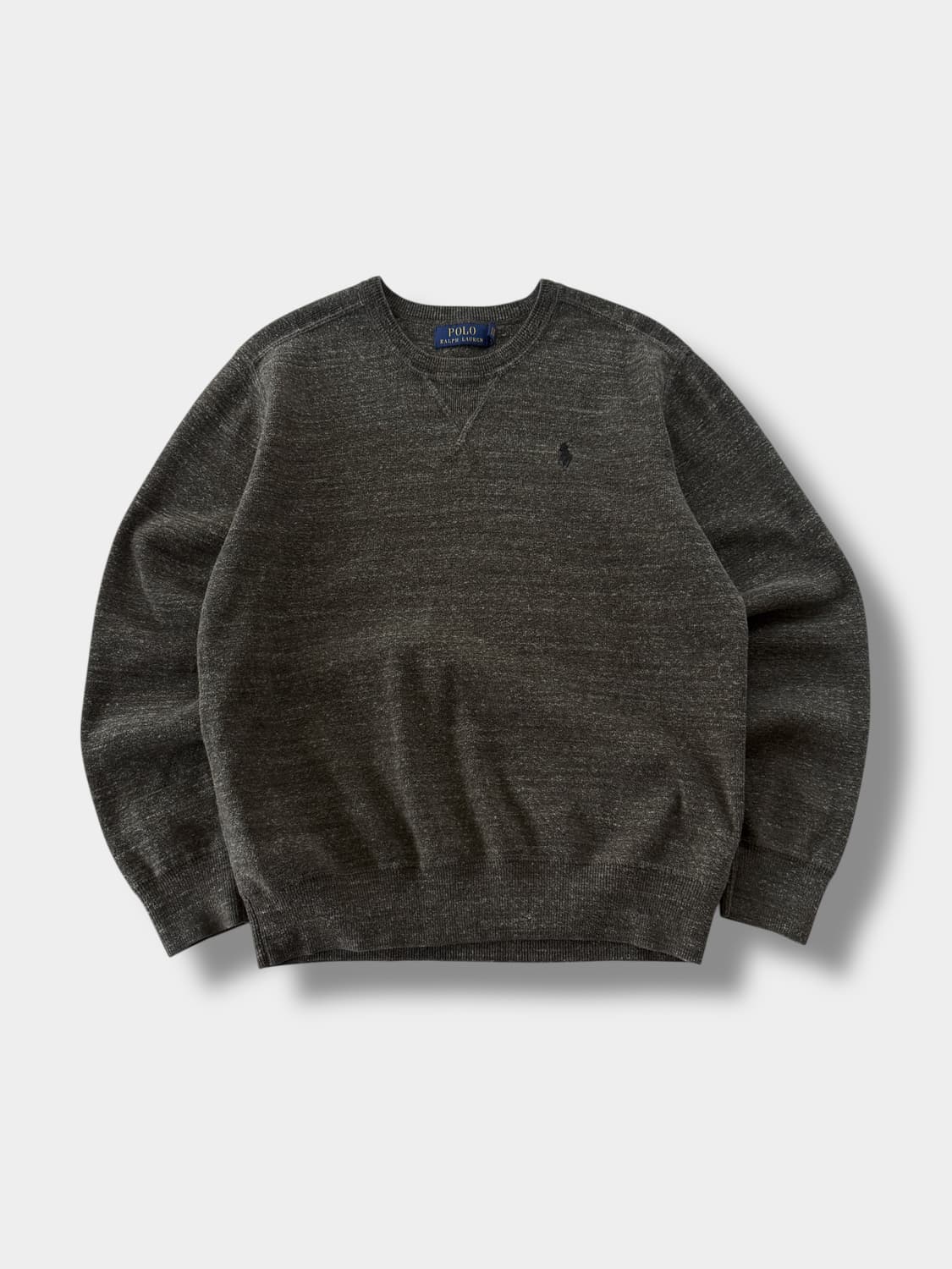 폴로 랄프로렌 신형 카키 헤더 니티드 스웻 셔츠 상품이미지1