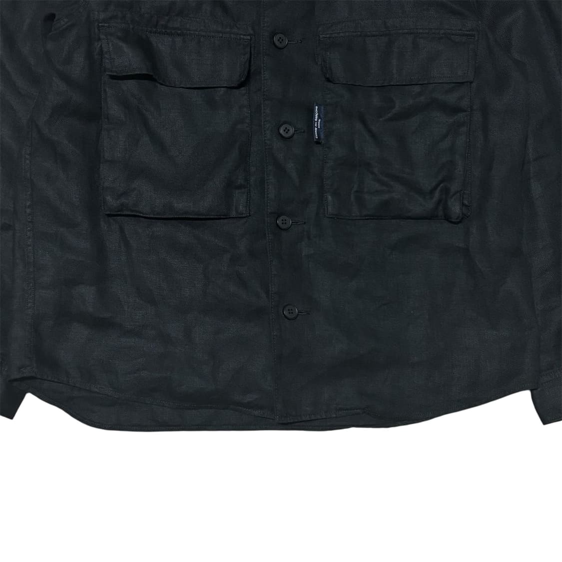 [L] 꼼데가르송 옴므 22SS 다잉 더블 포켓 린넨 셔츠 재킷 상품이미지3