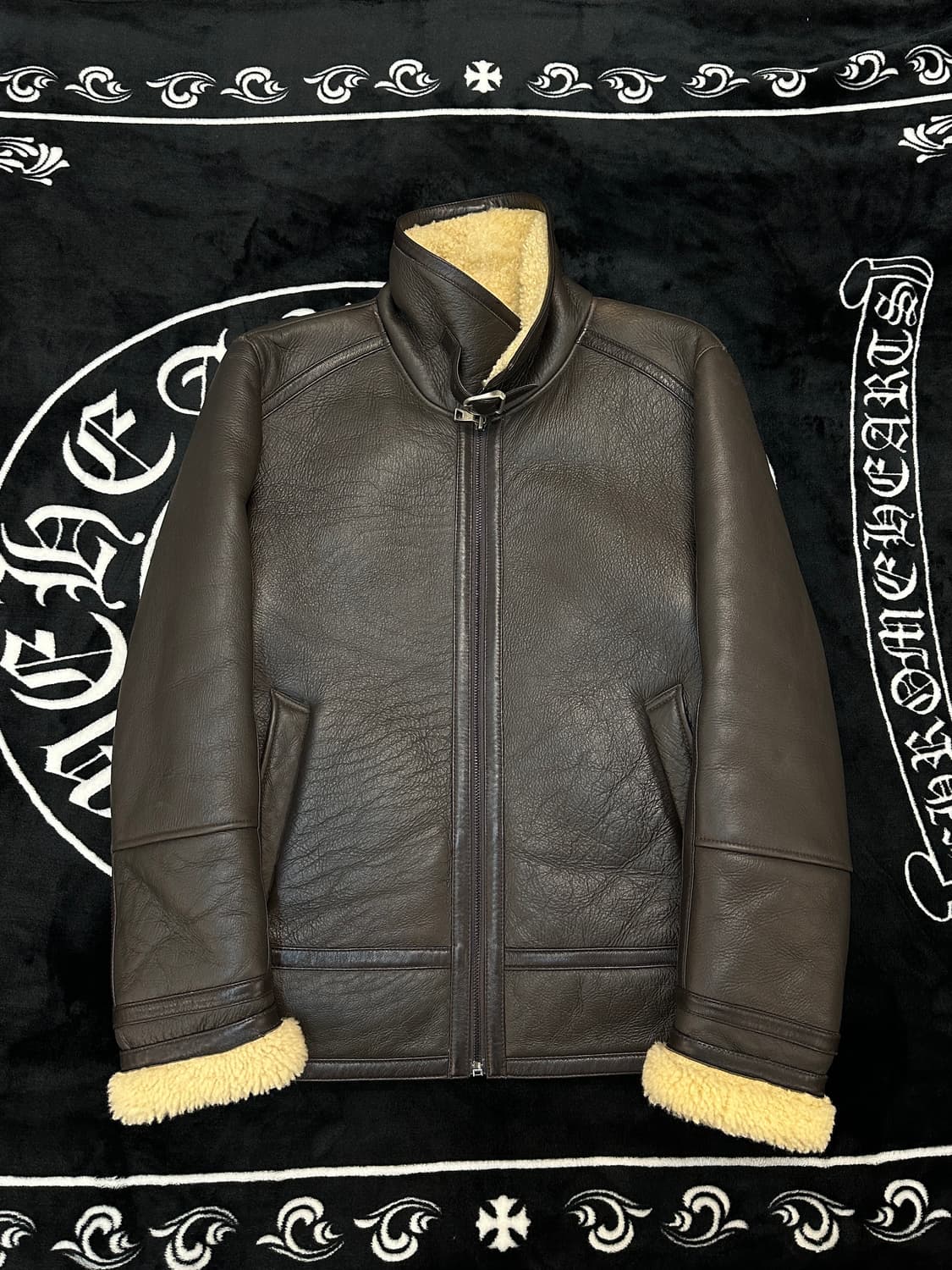 럭스통 가죽 B-3 무스탕 상품이미지2